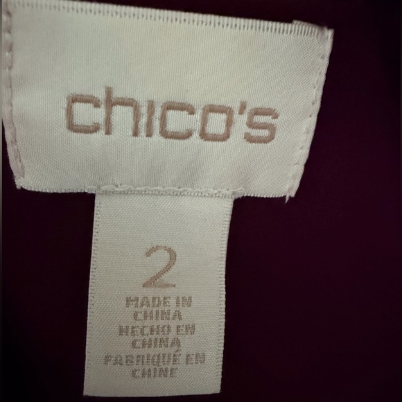 Chico's Vibrant Magenta Bomber Jacket - Picture 4 of 5